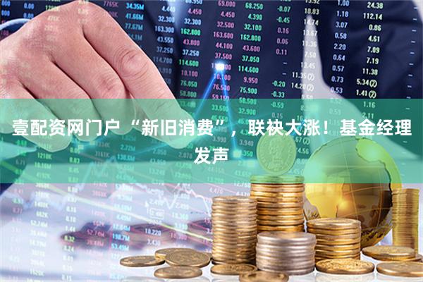 壹配资网门户 “新旧消费”，联袂大涨！基金经理发声